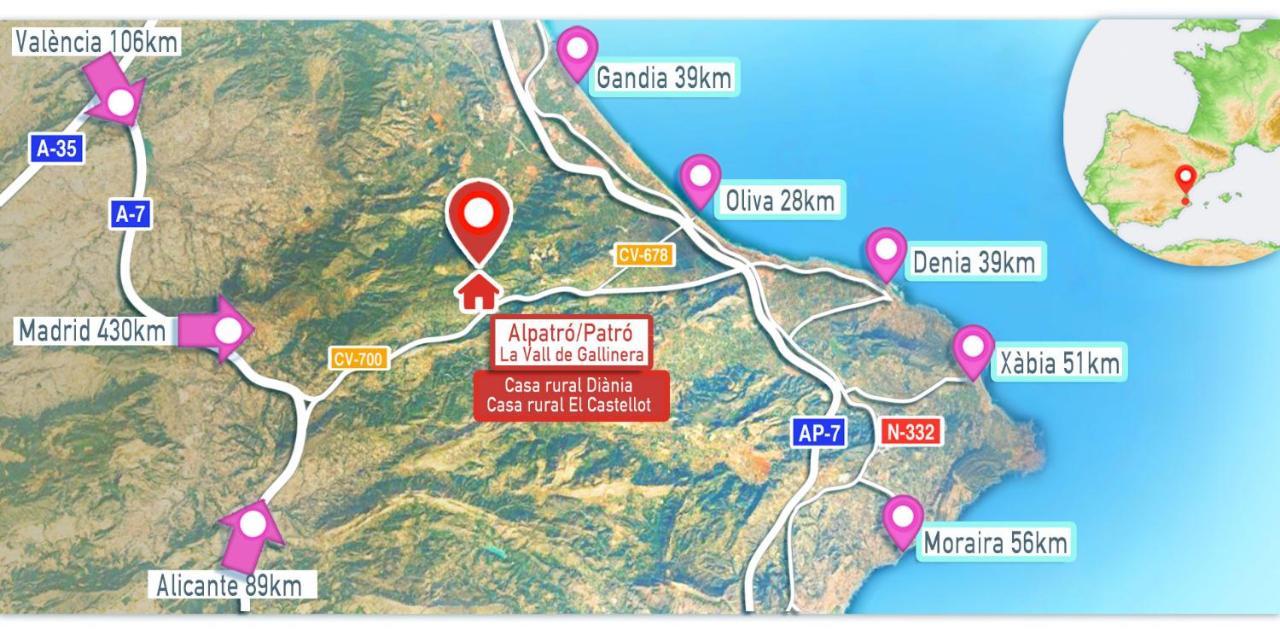 الشقق الفندقية Patróفي  Buhardilla Rustica En La Vall De Gallinera المظهر الخارجي الصورة